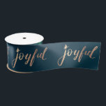 Freude, Star Green Christmas Satinband<br><div class="desc">Freuen Sie sich auf einen Stern auf grünem Hintergrund. Die perfekte coole Geschenkidee für jeden Anlass.</div>