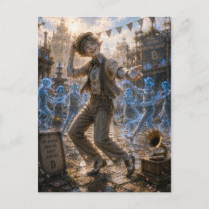 Freude / Swing-Tänzer / Zentrales Quadrat Postkarte