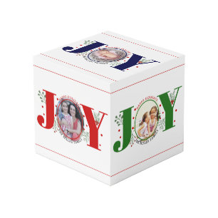 Freude und Beeren Happy Holidays Weihnachten Foto Würfel