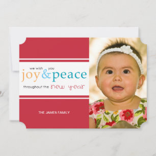 Freude und Frieden Feiertagskarte