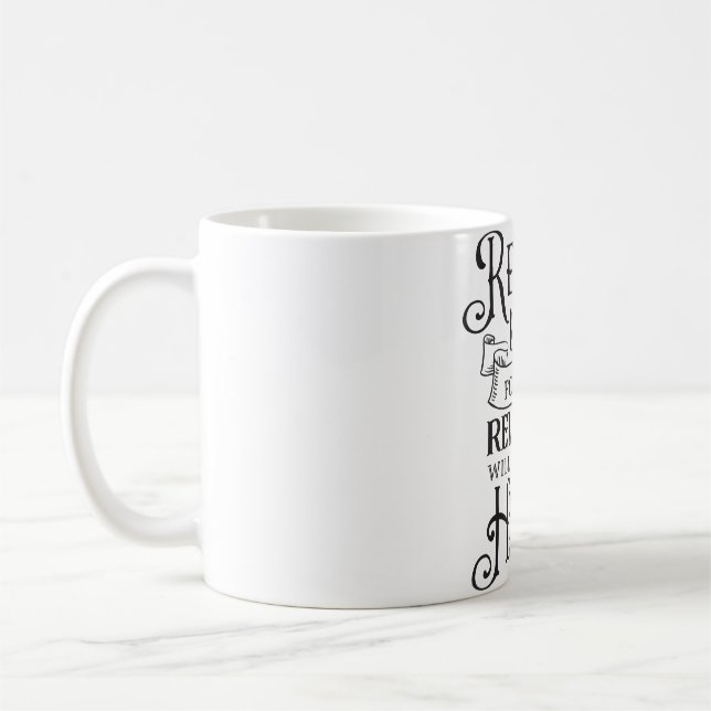 "Freude und Glad sein" Inspiration Christlich Kaffeetasse (Links)