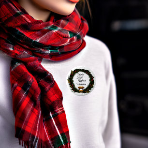 Freude und Glauben an die Krippe Button