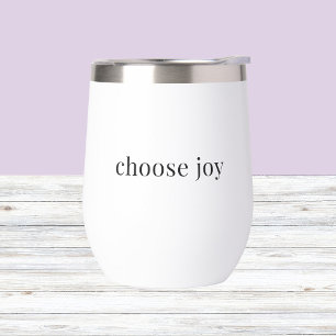 Freude wählen - positive Gedanken einfache Typogra