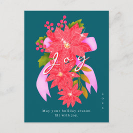 Freude Weihnachten Weihnachtsstern Teal