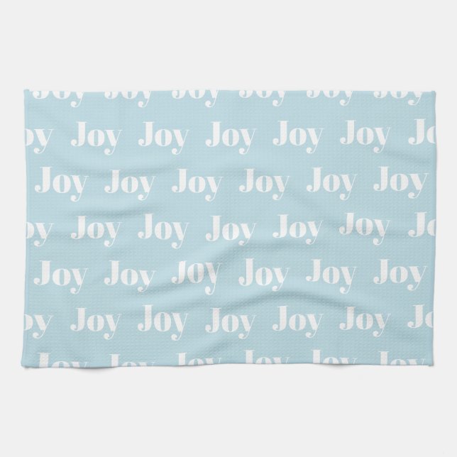 Freude Weihnachtsküchentücher Blau Geschirrtuch (Horizontal)