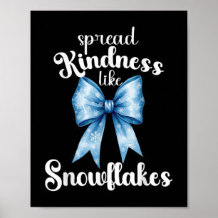 Freude wie Snowflakes Winter Vibes T-shi verbreite Poster