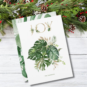Freude zu Weihnachten Tropische grüne Palmwedel