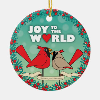 Freude zur Weltweihnachtsverzierung Keramik Ornament