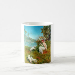 Freuden des Frühlings (von John Collier) Kaffeetasse