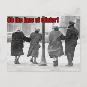 Freuden des Winters Postkarte