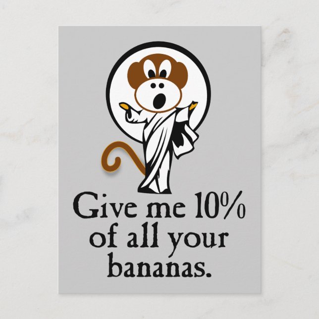 Freudenaffe Postkarte (Vorderseite)