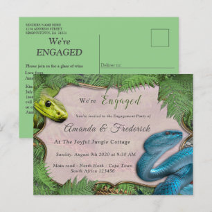 Freudender afrikanischer Dschungel Einladung Postk