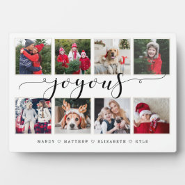 Freudendes Script Family Foto Keepake Collage Plaq Fotoplatte