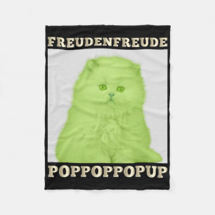 Freudenfreude Poppoppop Up Feline Lover Cat Fleecedecke