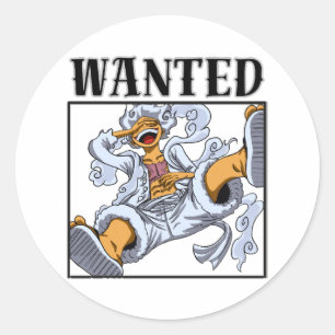 Freudenjunge luffy runder aufkleber