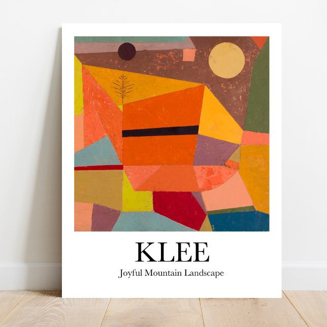 Freudenreiche Bergwelt von Paul Klee Poster (Bring Klee's vibrancy home!  Joyful Mountain Landscape poster)