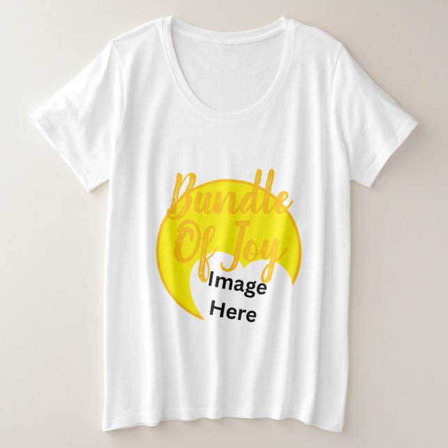 Freudenspäckchen Individuelles Sonogramm  Große Größe T-Shirt (Design vorne)