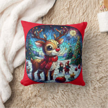 Freudenwilde Rentiere im Winter Wunderland mit Fre