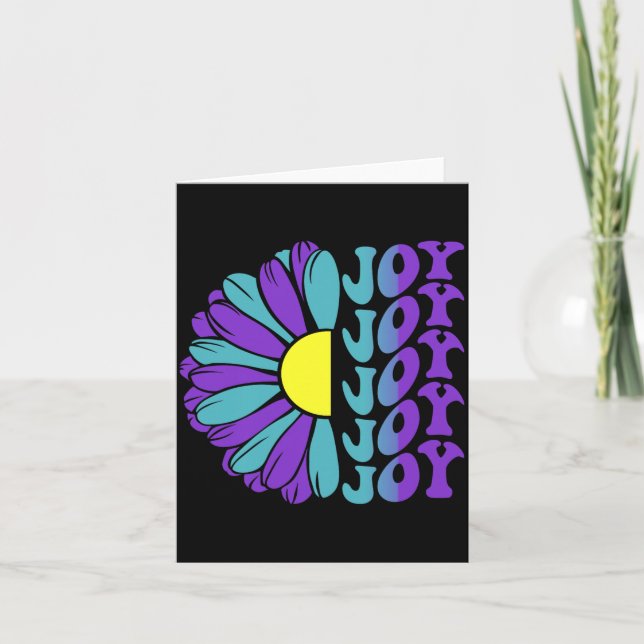 Freudepräventionsbewusstseins-Suower-Design Karte (Vorderseite)