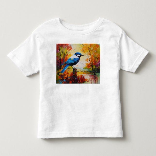 Freudevolle Flügel Kleinkind T-shirt (Vorderseite)