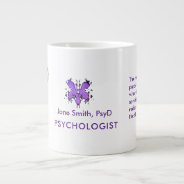 Freudian Cartoon Psychologist Name Inspiring Quote Jumbo-Tasse