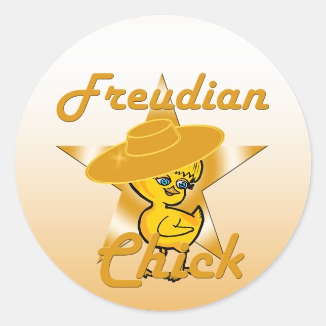 Freudian Chick #10 Runder Aufkleber (Vorderseite)