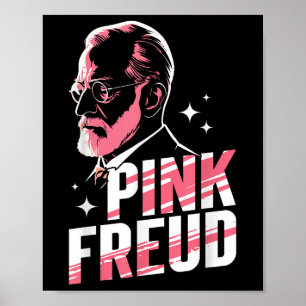 Freudian Pink Drehung Freudian Pun Psychology Smar Poster