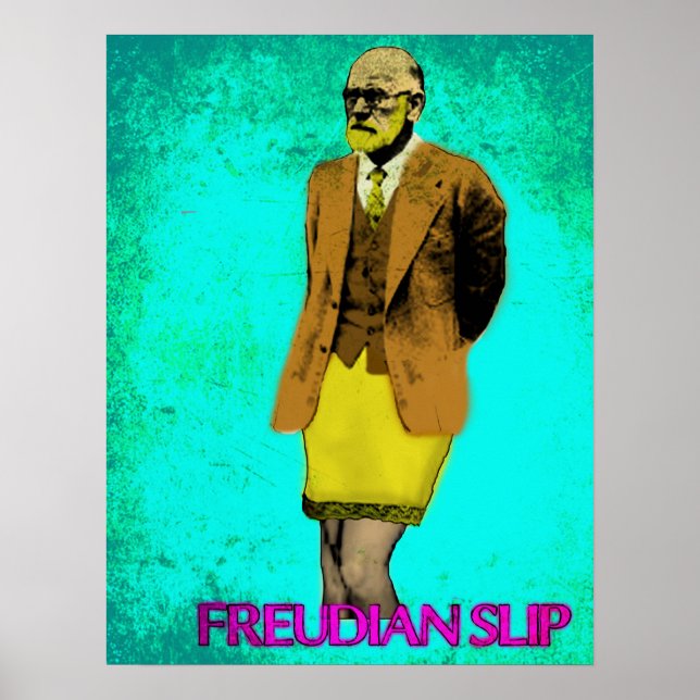 Freudian Slip Grunge Pop Art Meme Poster (Vorne)