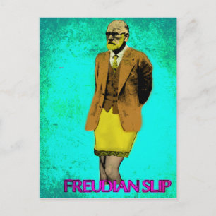 Freudian Slip Grunge Pop Art Meme Postkarte