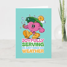 Freudig dienen bei jeder Art von Wetter