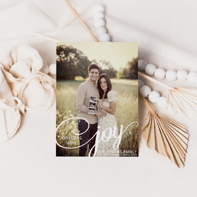 freudig erwartete Weihnachts-Baby-Ankündigung Postkarte (Von Creator hochgeladen)