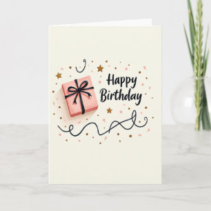 Freudige Geschenkbox-Karte Karte