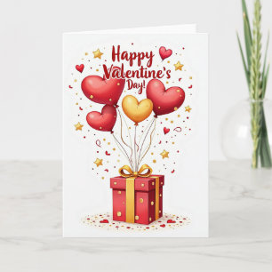 Freudige Herzen Geschenkkarte Karte