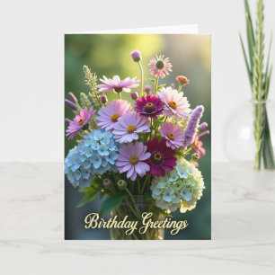 Freudiger Geburtstag Daisy Bloom Karte