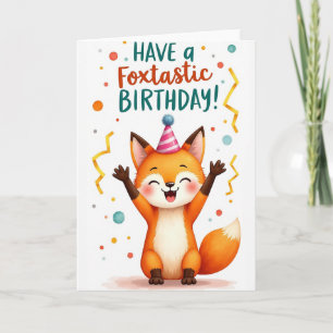 Freudiger Geburtstag Fuchs Karte