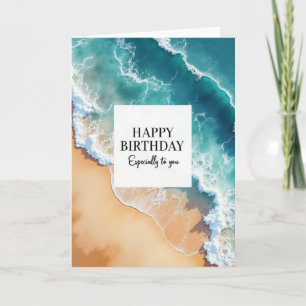 Freudiger Geburtstag Ozean Karte