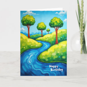 Freudiger Geburtstag River Hills Karte
