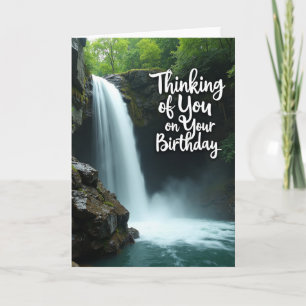 Freudiger Geburtstag Wasserfallkarte Karte