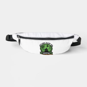 Freudiger Halloween-Spook-Haus-Hexenkatze jeden Ta Bauchtasche