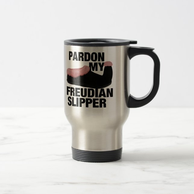 Freudische Slipper-Tasse - wählen Sie Stil & Farbe Reisebecher (Rechts)