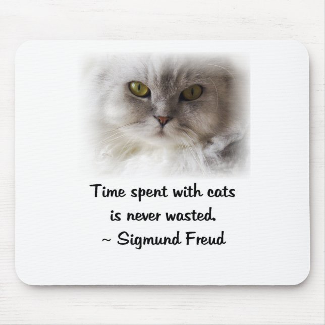 Freuds Katze Mousepad (Vorne)