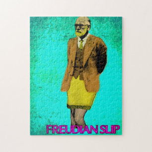 Freudscher Beleggrunge-Pop-Kunst Meme Puzzle