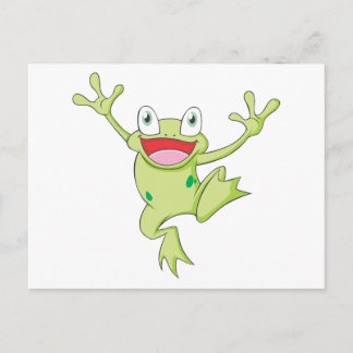 Freudvoller Amerikanischer Bullfrosch Postkarte