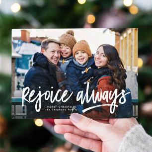 Freue dich immer religiös ein Foto Weihnachten