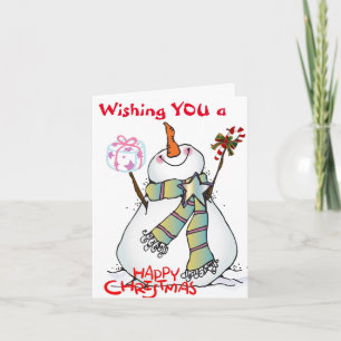 FREUEN CHRISTMAS UND GLÜCKLICH NEUES JAHR!!!! FEIERTAGSKARTE