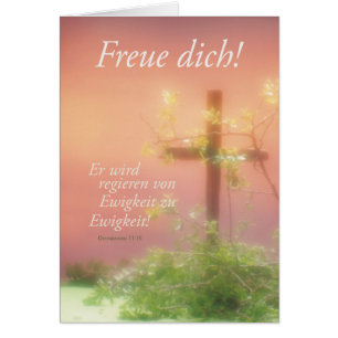 Freuen Ostern Kreuz & Ō