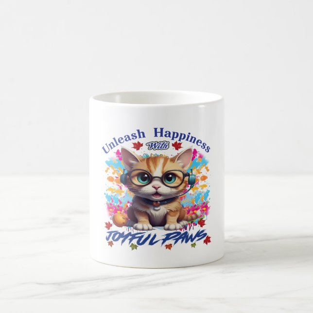 Freuen Paws-T - Shirt Kaffeetasse (Mittel)