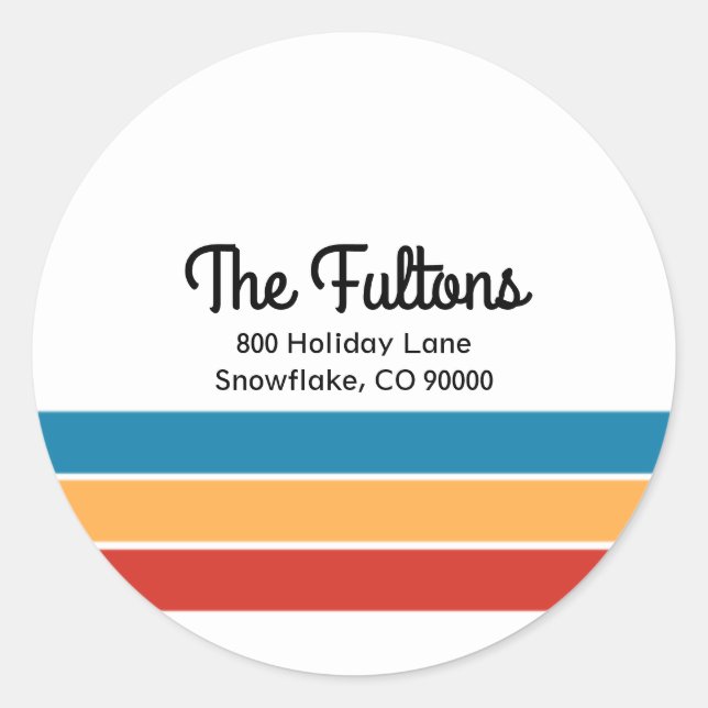 Freuen Rücksendeadresse Umschlag Aufkleber (Vorderseite)