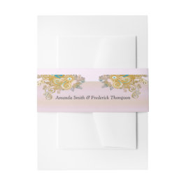 Freuen Sie sich auf Abstrakt rosa, himmelblau - ro Einladungsbanderole