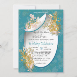 Freuen Sie sich auf Abstrakte Candy-blue - Pink-Bl Einladung